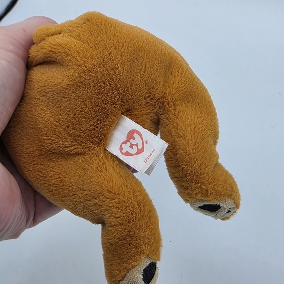 Ty Beanie Babies Duncan Brown Bear Beanie Bellies Stuffed Plush - Picture 3 of 4